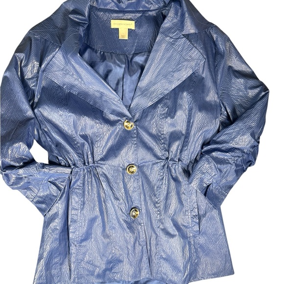 Christopher & Banks Shimmering Blue Blazer HP - Picture 5 of 16